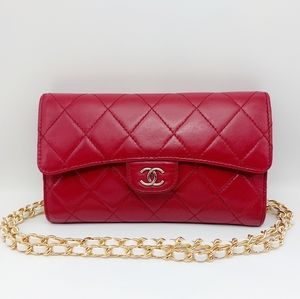 🌺Authentic Matelasse CHANEL Wallet on chain/Clutch 🌺